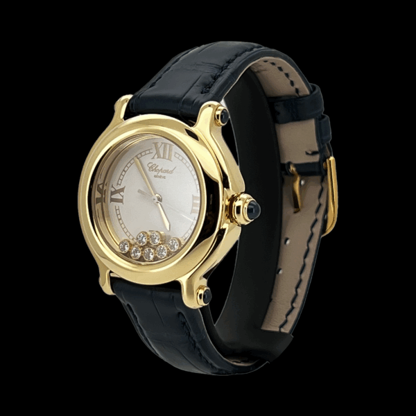 MONTRE CHOPARD HAPPY SPORT OR JAUNE 750 DIAMANTS – Image 2