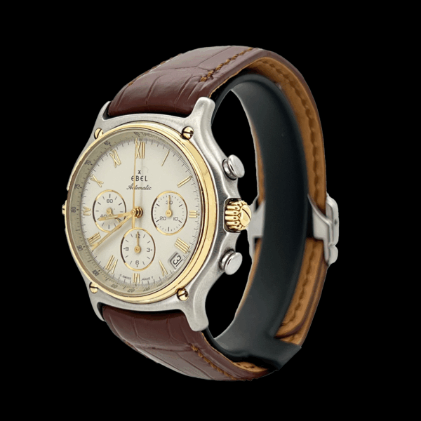 MONTRE EBEL CHRONOGRAPHE DE 1911 ACIER ET OR – Image 4