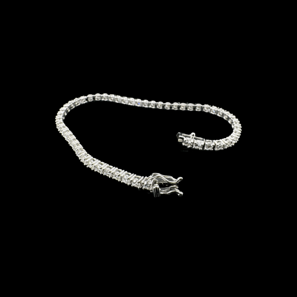 BRACELET TENNIS OR GRIS 750 DIAMANTS – Image 2