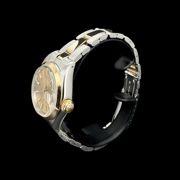 ROLEX OYSTER PERPETUAL LADY DATE OR JAUNE 750 ACIER – Image 2