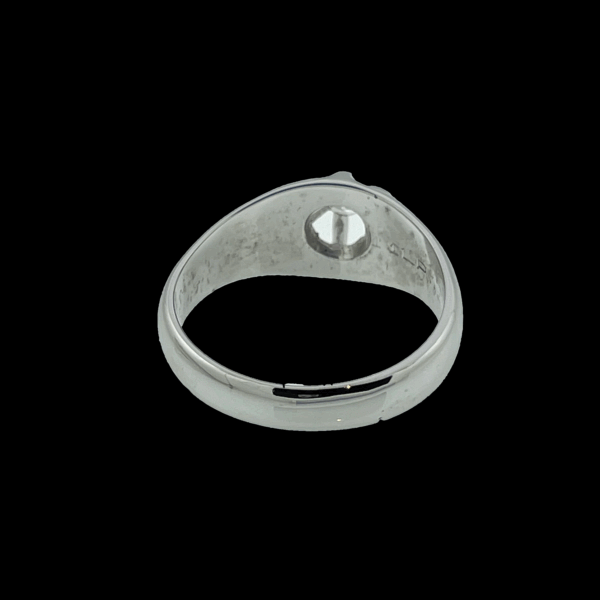 BAGUE SOLITAIRE OR GRIS 750 DIAMANT – Image 3