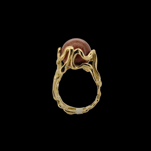 BAGUE GILBERT ALBERT OR JAUNE 750 – Image 3