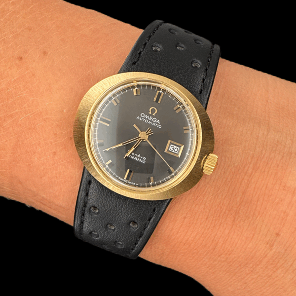 MONTRE OMEGA DYNAMIC MONOCOQUE OR JAUNE 750 – Image 4