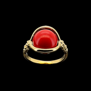 BAGUE GILBERT ALBERT OR JAUNE PERLES INTERCHANGEABLES