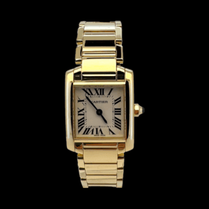 MONTRE CARTIER TANK FRANÇAISE PETIT MODÈLE OR JAUNE 750