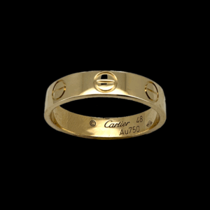 BAGUE CARTIER LOVE PETIT MODÈLE OR JAUNE 750