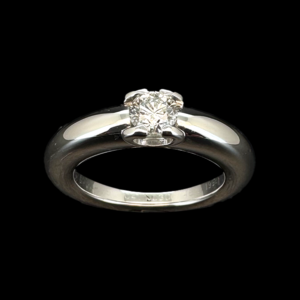 BAGUE CARTIER CLASSIC "C" SOLITAIRE 1998