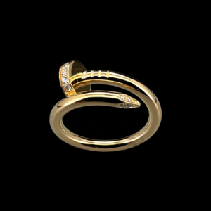 BAGUE CARTIER JUSTE UN CLOU OR ROSE 750 DIAMANTS