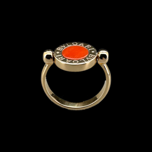 BAGUE BVLGARI FLIP RÉVERSIBLE OR JAUNE 750